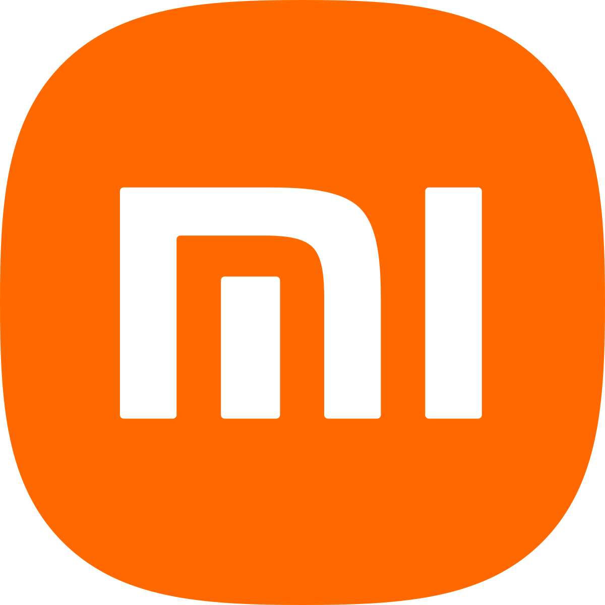 Het logo van Xiaomi - de Chinese smartphonefabrikant