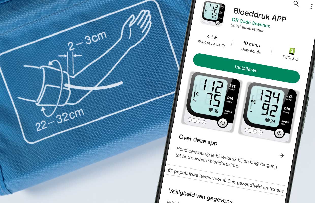 Nee, je kunt met een app niet je bloeddruk meten