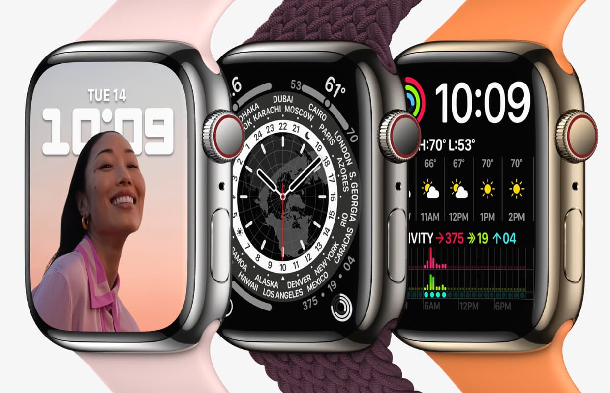 ‘Apple komt met derde, groter horloge in Watch Series 8’