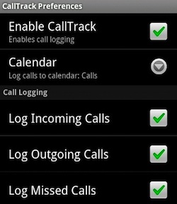 CallTrack voor Android zet alle telefoongesprekken in Google Agenda