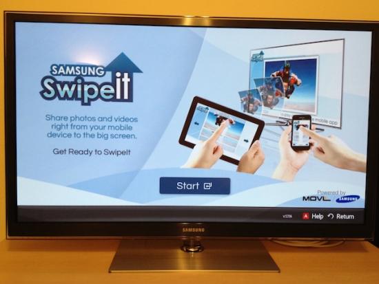 Samsung gaat AirPlay-concurrent SwipeIt op CES presenteren