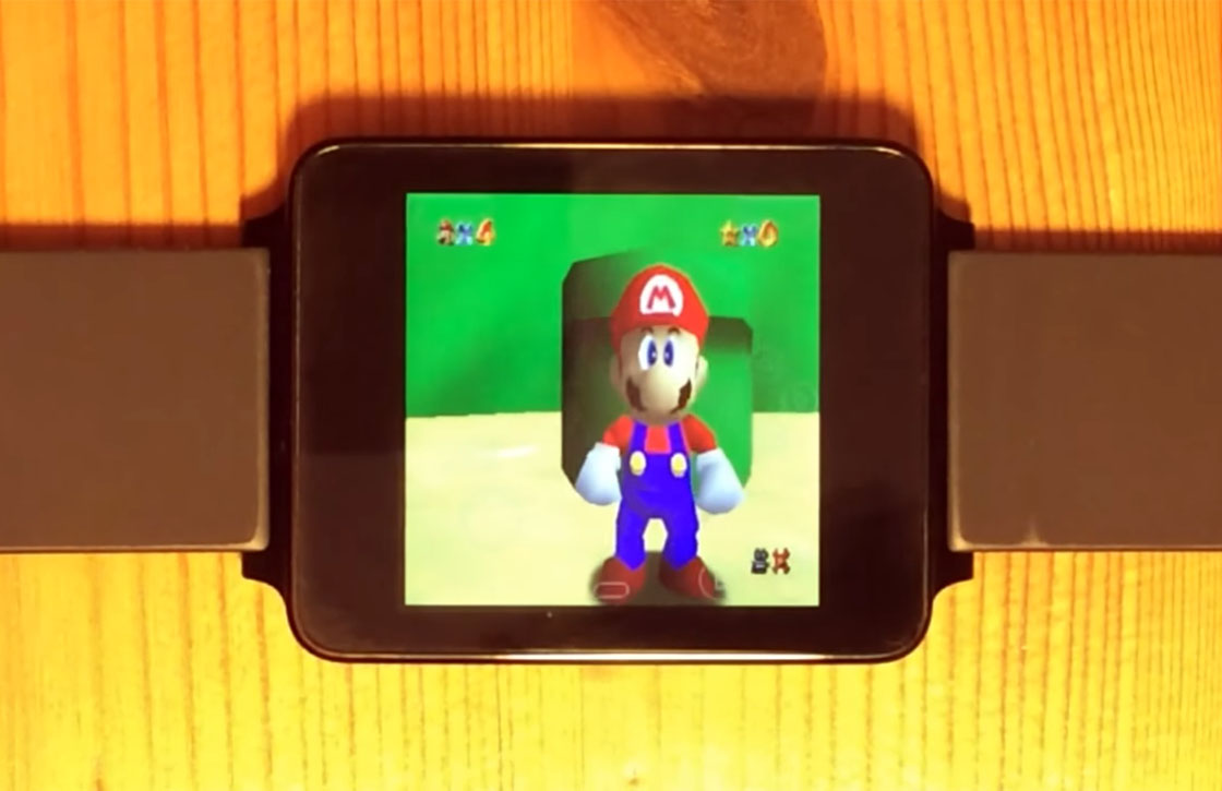Ontwikkelaar draait klassieke N64-games op een smartwatch
