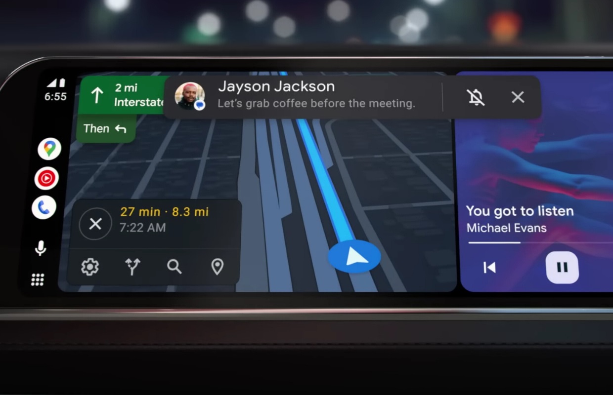 Google rolt nieuw Android Auto-ontwerp uit met splitscreen-modus