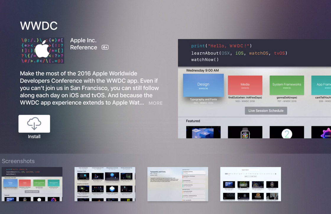 Update voor Apples WWDC-app met nieuw uiterlijk
