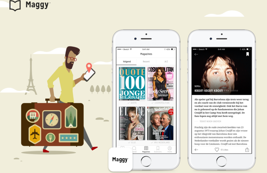 Zet tientallen tijdschriften op je iPhone met de offline-functie van Maggy