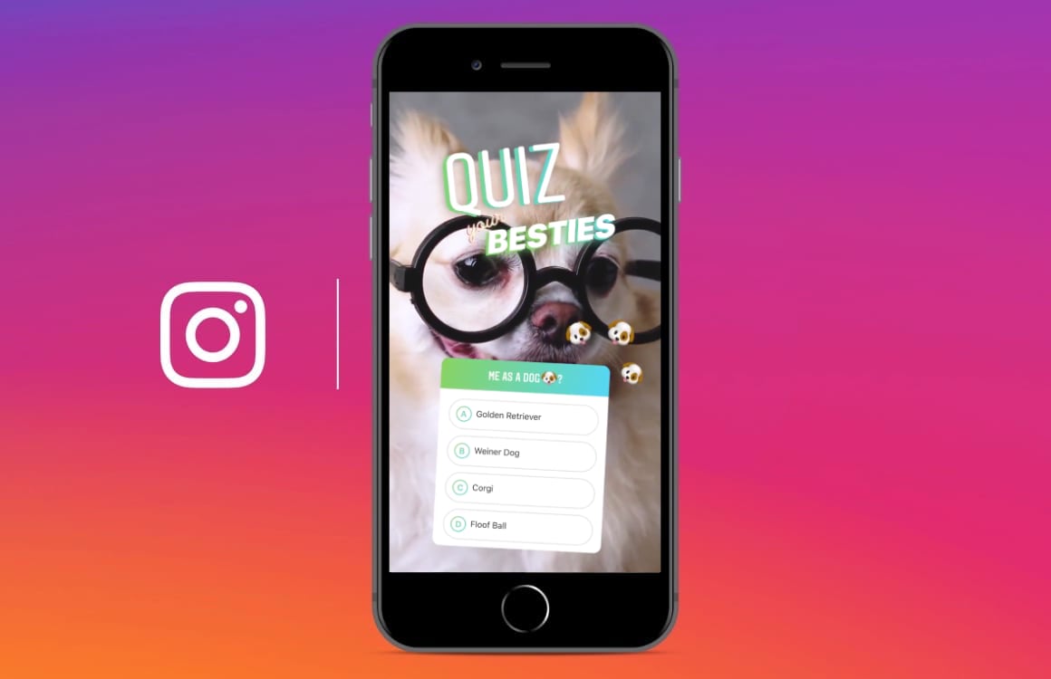 Test de kennis van vrienden met de Instagram Verhalen quiz-functie