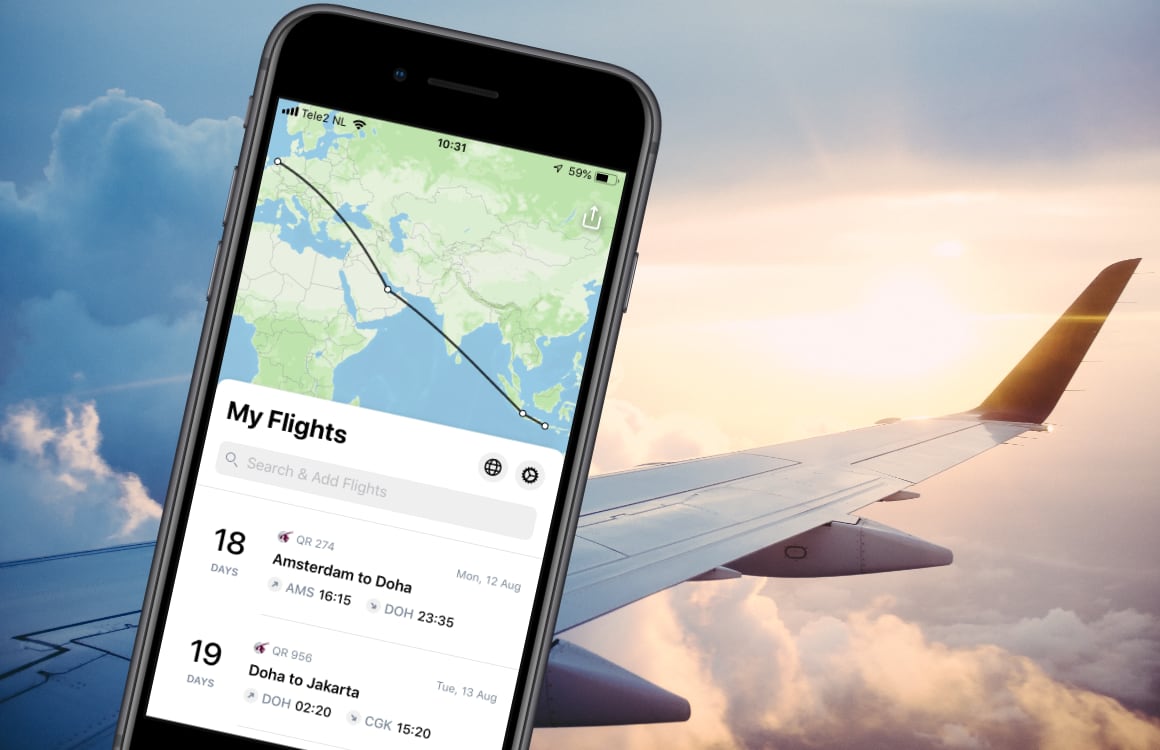 Nieuwe vliegtracker-app Flighty ademt vooral gemak