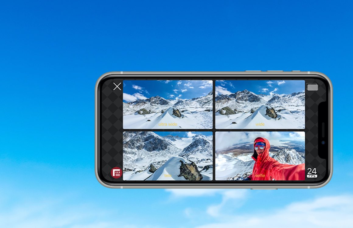 FiLMiC Doubletake: filmen met meerdere camera’s tegelijk met je iPhone