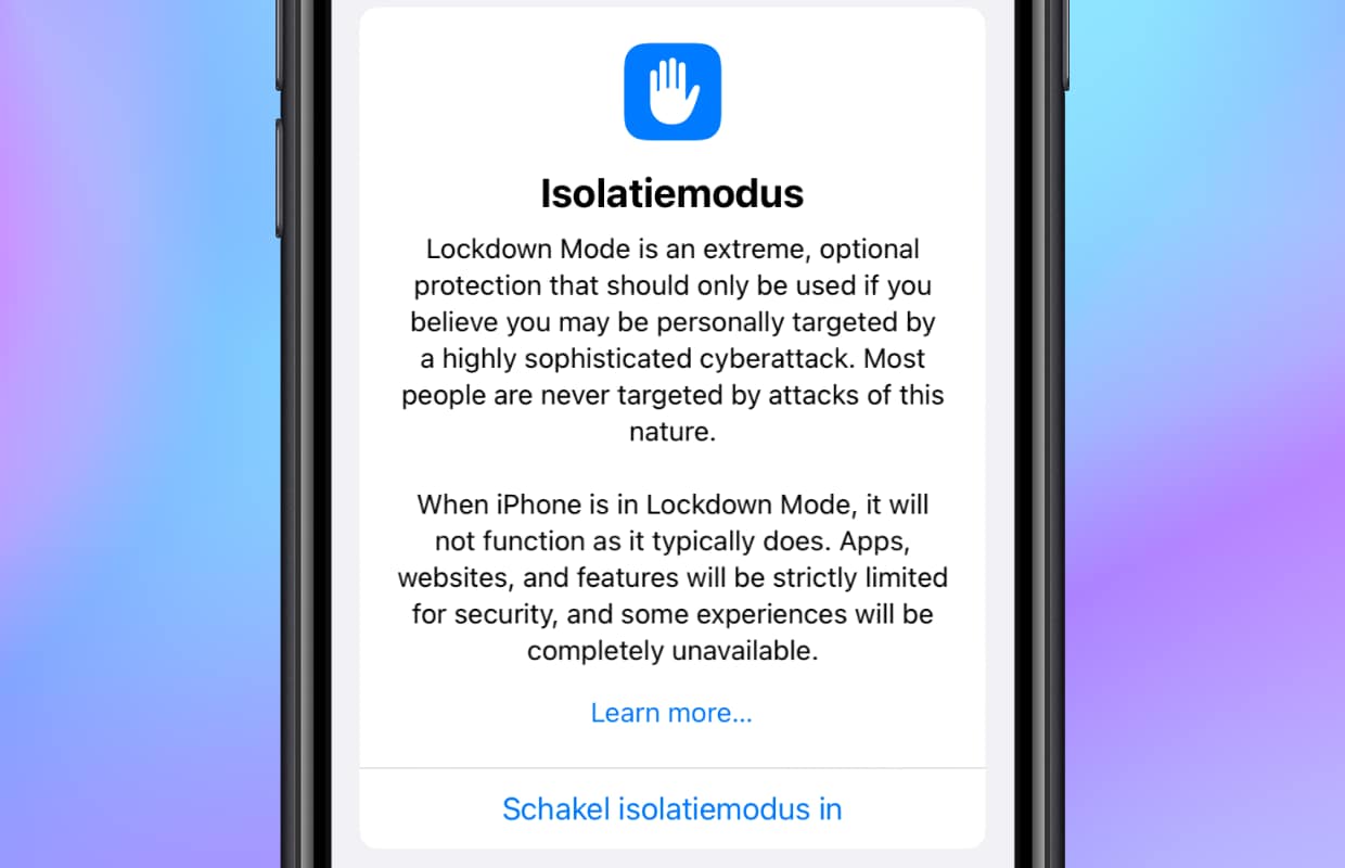 iOS 16 isolatiemodus (Lockdown): wat is het (en wat kun je ermee)?