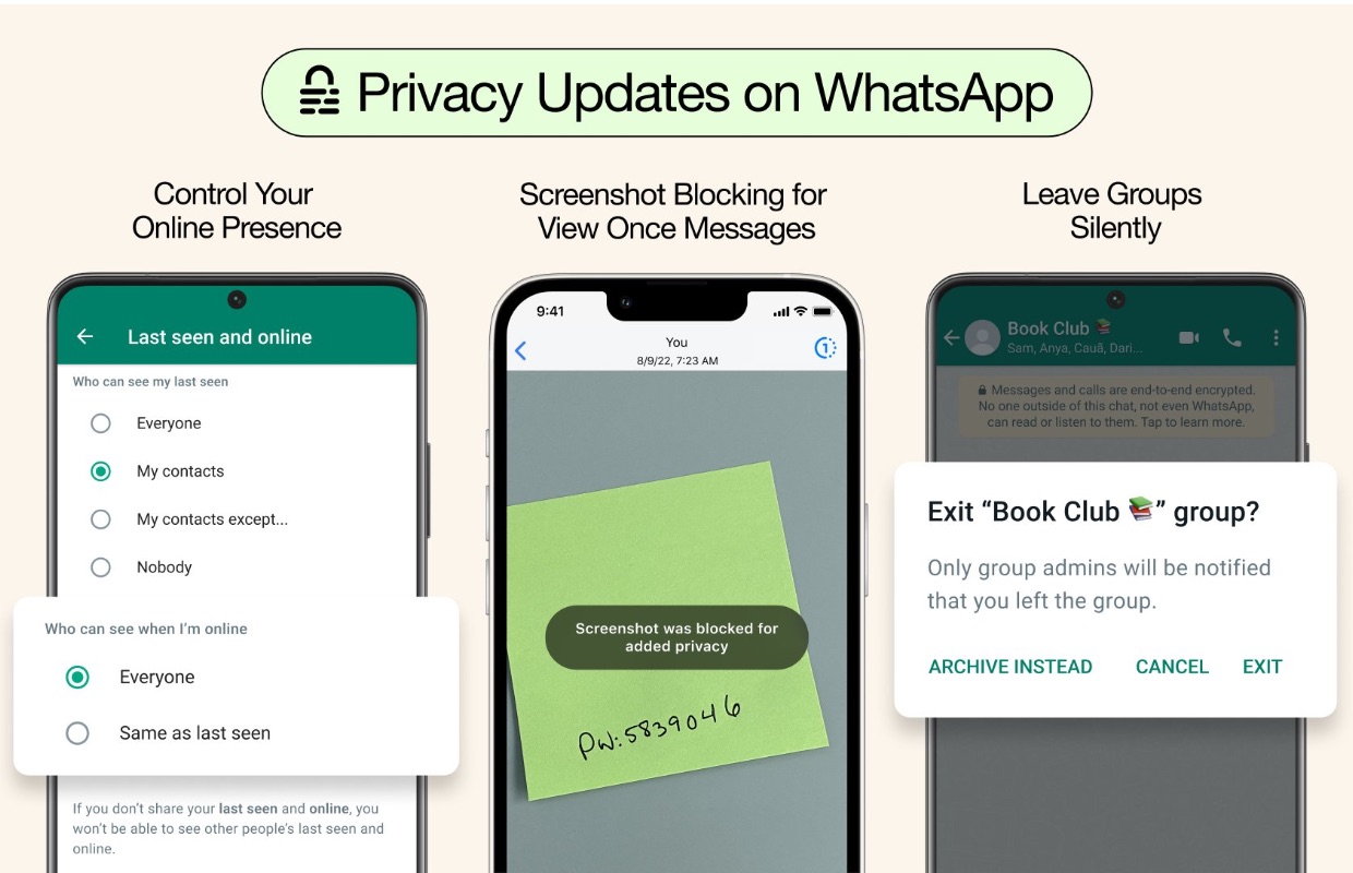 WhatsApp blokkeert straks je screenshots (en komt met meer functies)