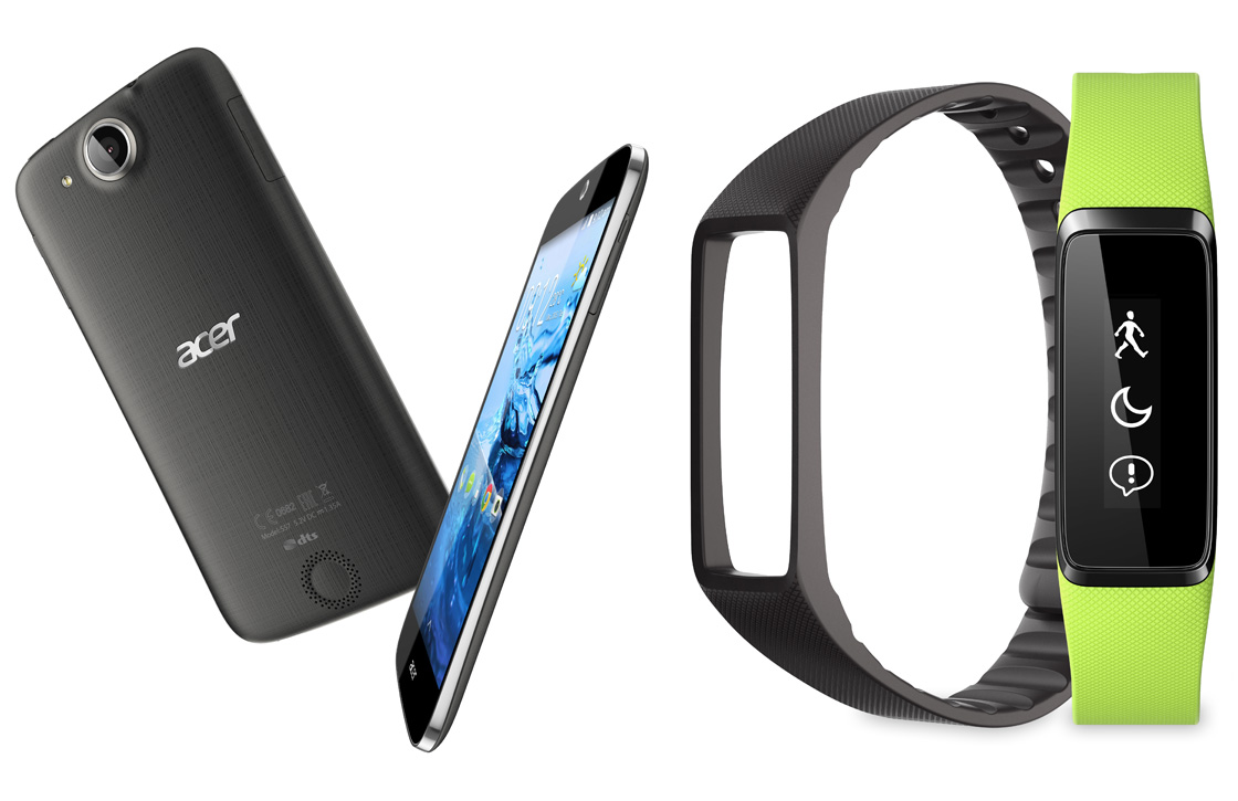 Acer kondigt nieuwe smartphones en goedkope fitnesstracker aan