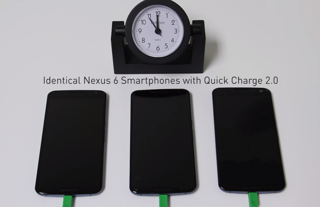 Zo snel laadt Qualcomms Quick Charge 2.0 je smartphone op