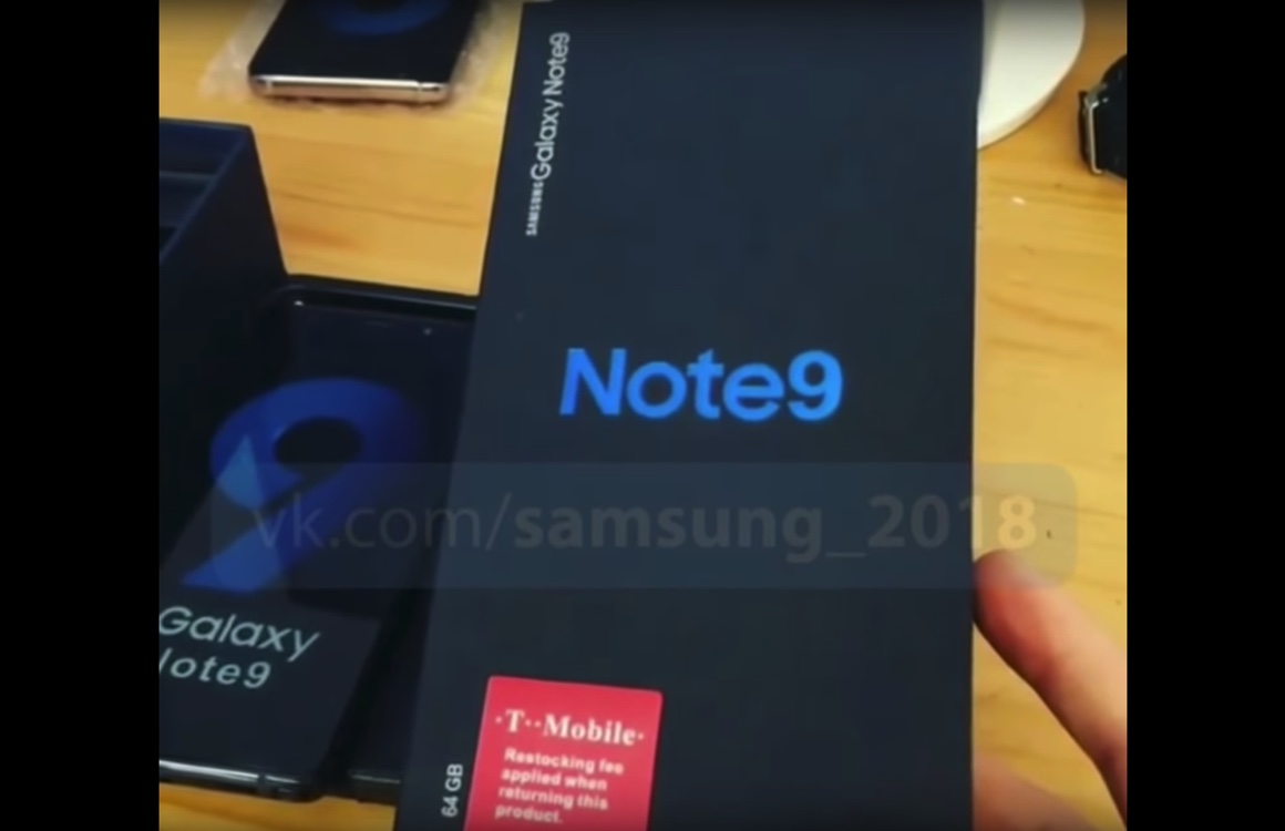 Video: unboxing Galaxy Note 9 toont verpakking en alle specs