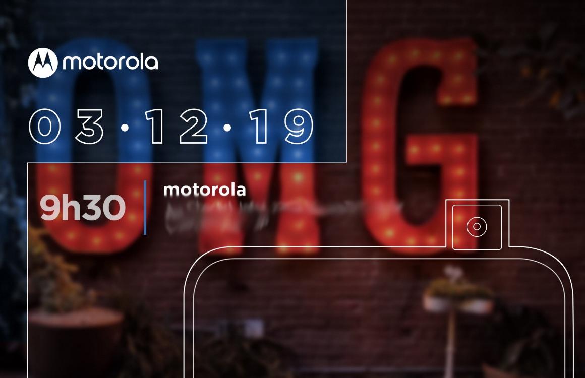 ‘Motorola presenteert smartphone met uitschuifbare selfiecamera op 3 december’