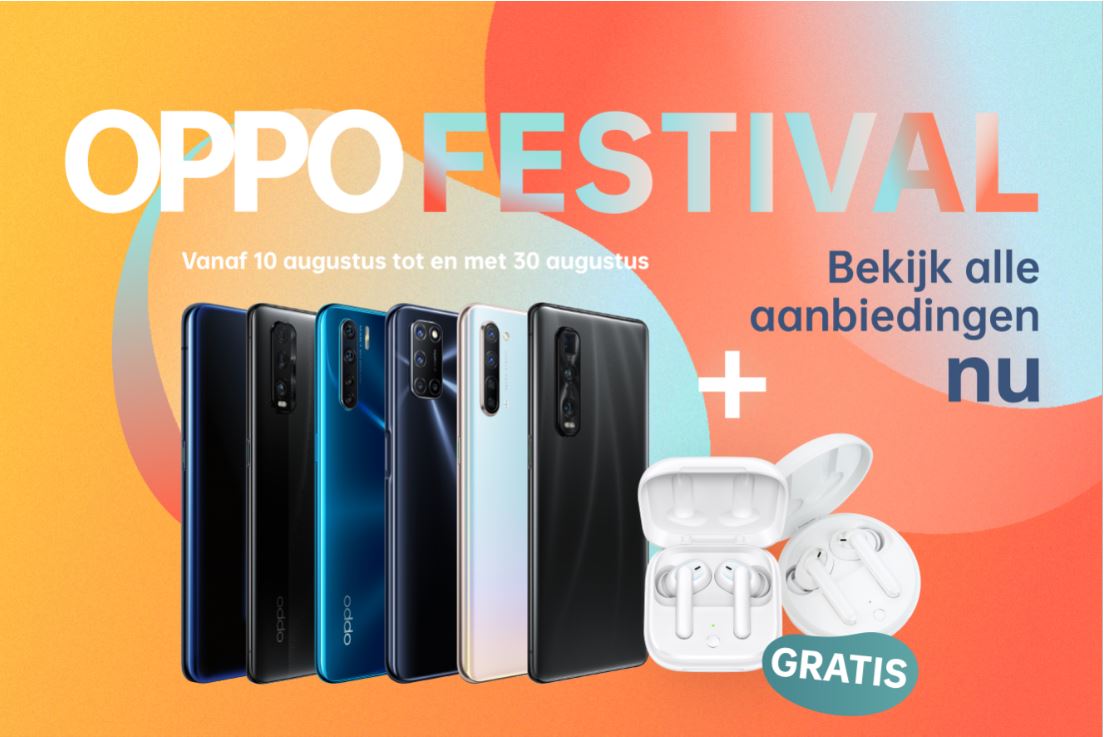 De beste smartphones koop je nu met korting tijdens het OPPO Festival! (ADV)
