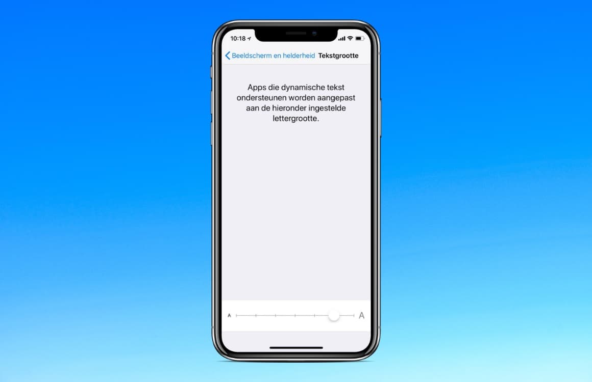 Toegankelijkheid: iPhone-tekstgrootte aanpassen en vette tekst gebruiken