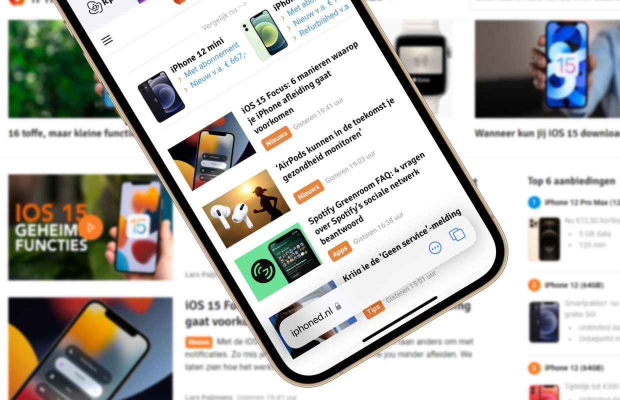 iOS 15 bèta 6 maakt de grootste Safari-verandering ongedaan