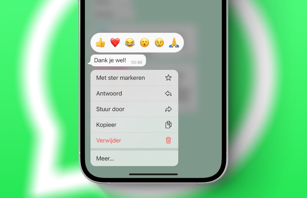 WhatsApp: alle emoji’s beschikbaar als reactie (maar niet voor iedereen)