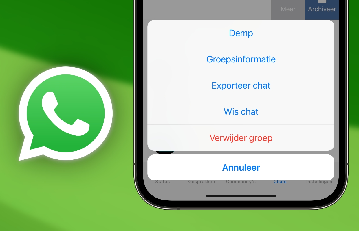 Groepen verwijderen in WhatsApp: zo doe je het