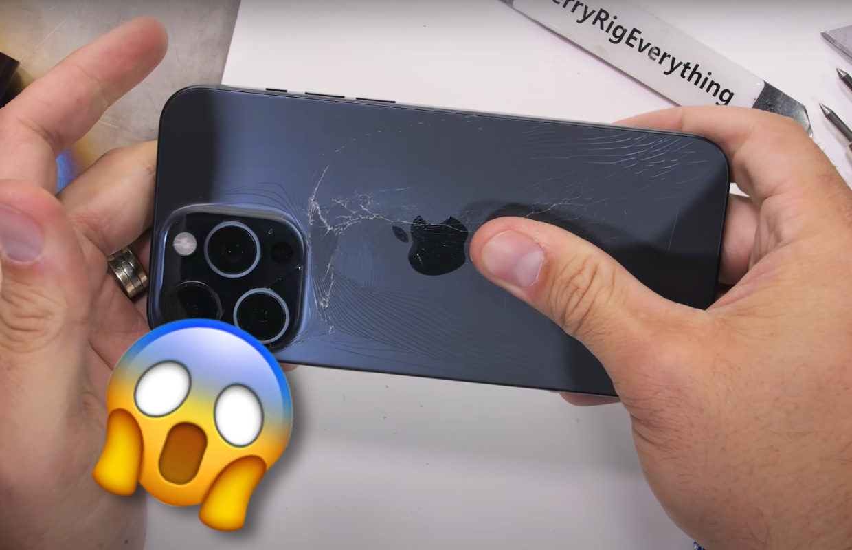 Niet schrikken: de iPhone 15 Pro Max is heel makkelijk te breken