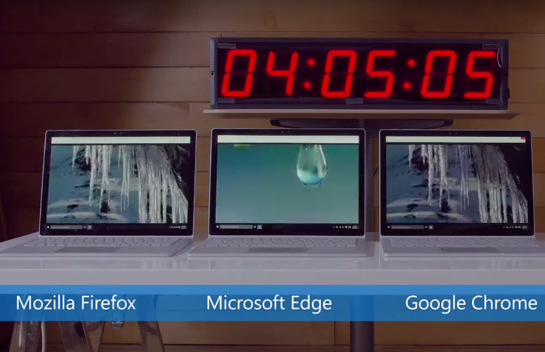 Video: Microsoft toont zwaar accugebruik Chrome aan in test