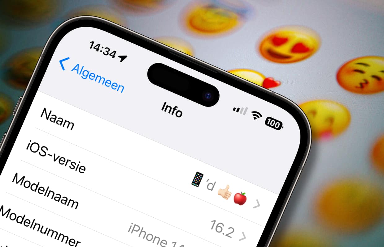 Grappig: geef je iPhone een emoji als naam