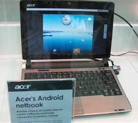 Gerucht: in augustus al een Android-netbook van Acer