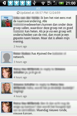 Review: Yammer, corporate microblogging ook voor Android