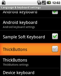 ThickButtons voor Android: makkelijker typen met dikke vingers