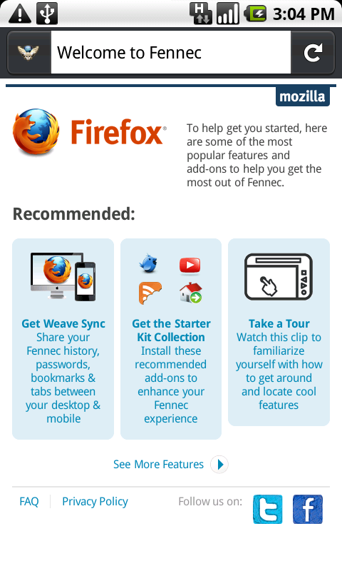 Firefox Fennec voor Android nu als pre-alpha beschikbaar