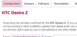 Komt de HTC Desire Z naar Europa?