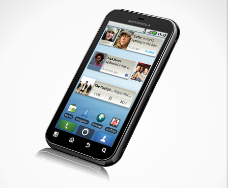 Motorola Defy krijgt Android 2.2-upgrade in tweede kwartaal van 2011