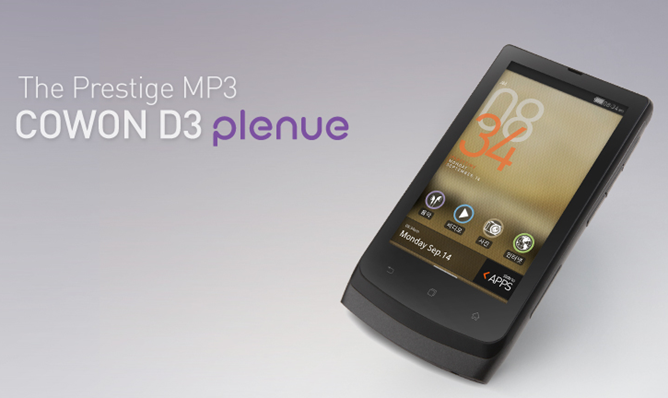 Cowon onthult de D3 Plenue, een nieuwe Android-mediaspeler