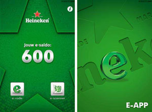 Heineken lanceert spaarpunten-app met QR-codes