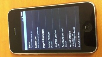 Android 2.3 Gingerbread te installeren op iPhone 3G
