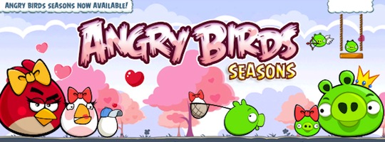 Angry Birds Seasons update met speciale Valentijnsdag-levels nu beschikbaar