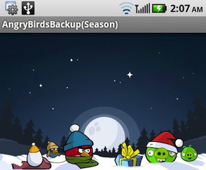 Angry Birds-scores meenemen naar een nieuw Android-toestel