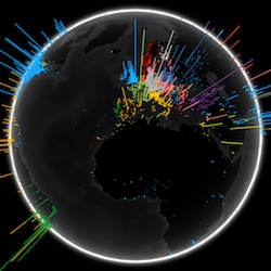 Google Search Globe: bekijk wereldwijde zoekacties op een wereldbol