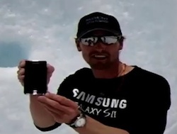 Samsung Galaxy S II unboxing op de Mount Everest