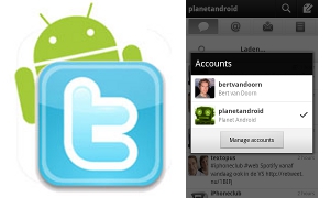 Twitter voor Android nu met push notificaties en ondersteuning voor meerdere accounts