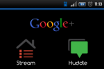 Google+ voor Android in het zwart