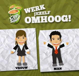 Cup-a-Soup app: carrière maken met de game `Werk Jezelf Omhoog‘ (advertorial)