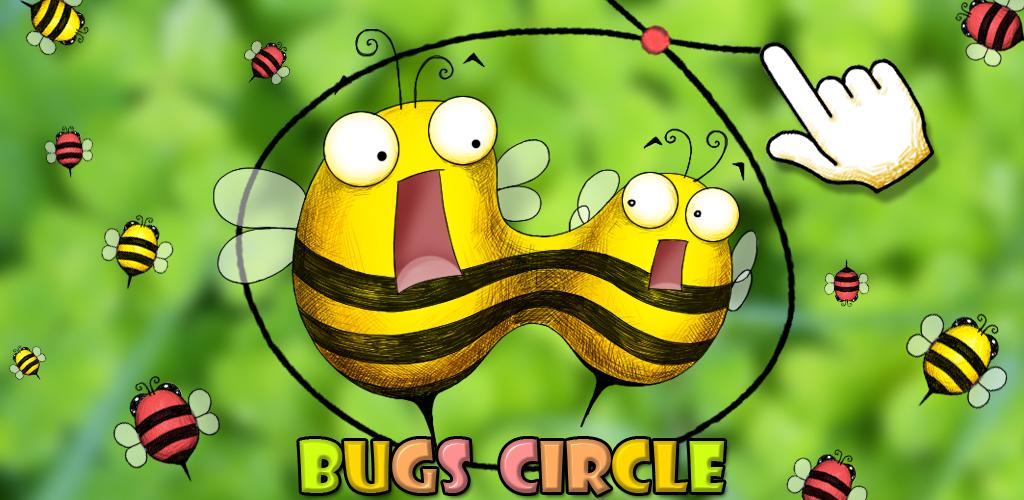 Bugs Circle: vliegen vangen door vlakken te tekenen