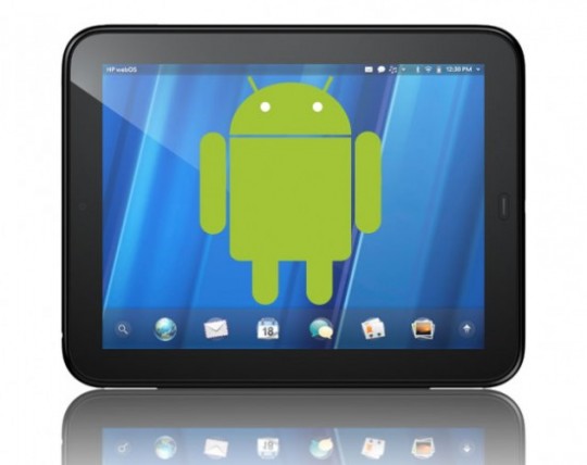 Android werkend op de HP TouchPad met speciale app