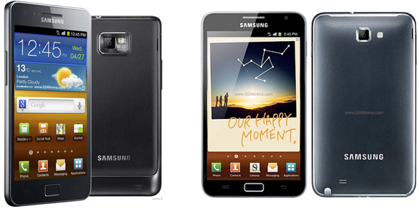 Samsung Italië bevestigt Ice Cream Sandwich update voor Galaxy S II en Galaxy Note