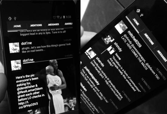 Eerste beelden Twitter-app Carbon voor Android gelekt
