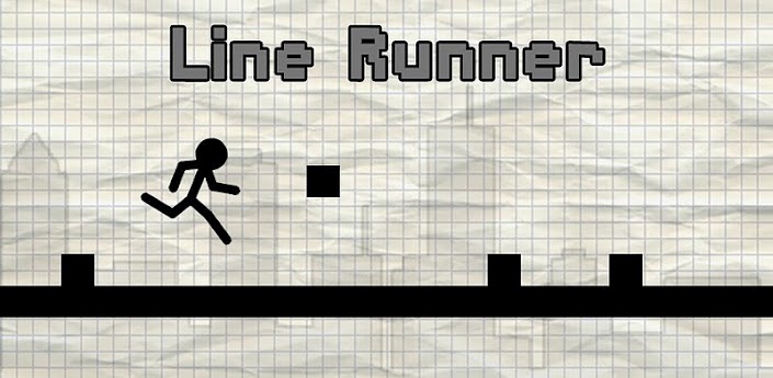 Line Runner: rennen met een stokmannetje