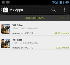 Google Play start met in-app abonnementen voor Android