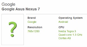 ASUS Nexus-tablet gespot op benchmark-website, draait op Android 4.1