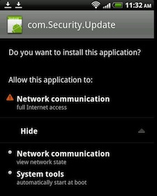 Nieuwe Android-malware NotCompatible installeert Update.apk